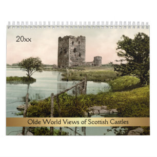 Calendário Visões mundiais de Olde de castelos escoceses