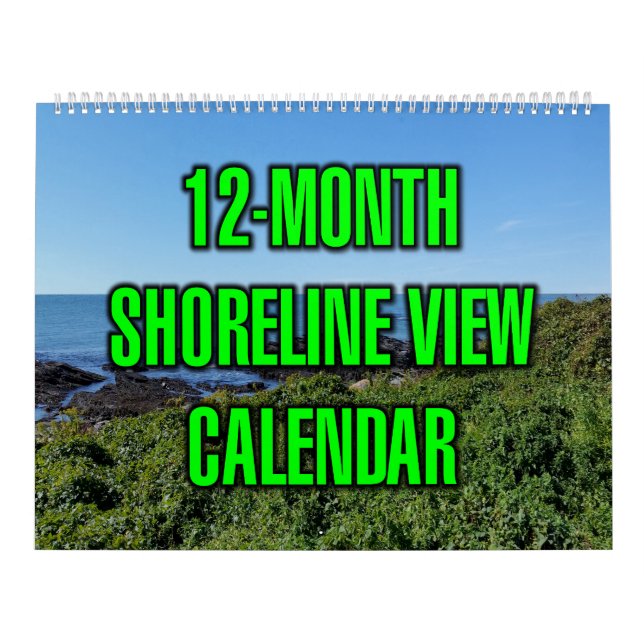 Calendário Vista da Costa de 12 Meses (Capa)