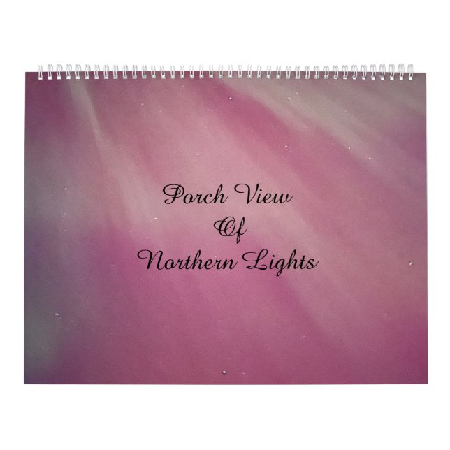 Calendário Vista de Porch das Luzes do Norte / Uma / (Capa)