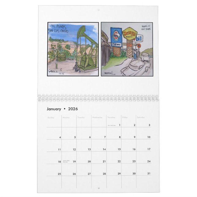 Calendário Vistas de San Luis Obispo County (Jan 2026)