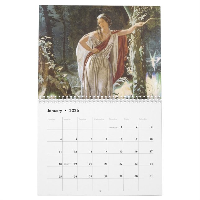 Calendário Vitoriano de Faerie Folk (Jan 2026)