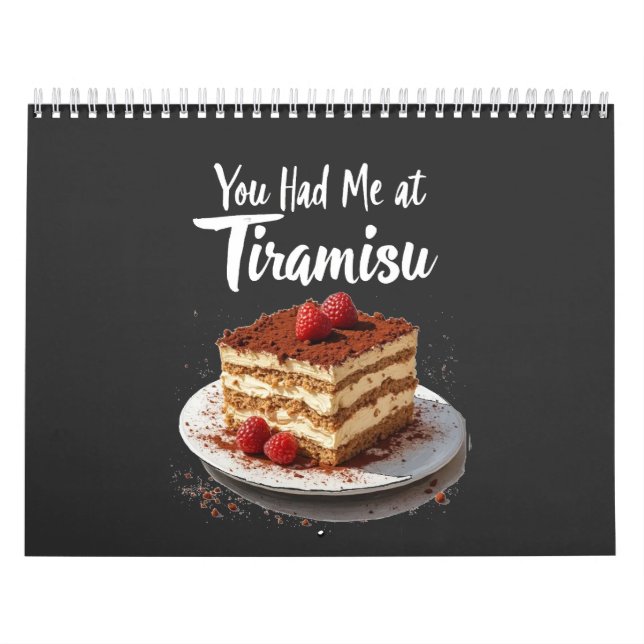Calendário Você me pegou em Tiramisu - Comida de Impressão di (Capa)