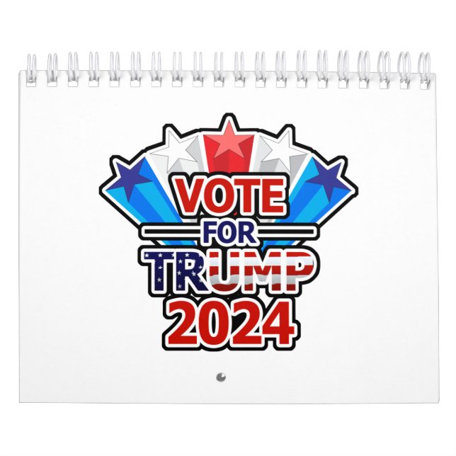 Calendário Vote for Trump 2024 Stars (Capa)