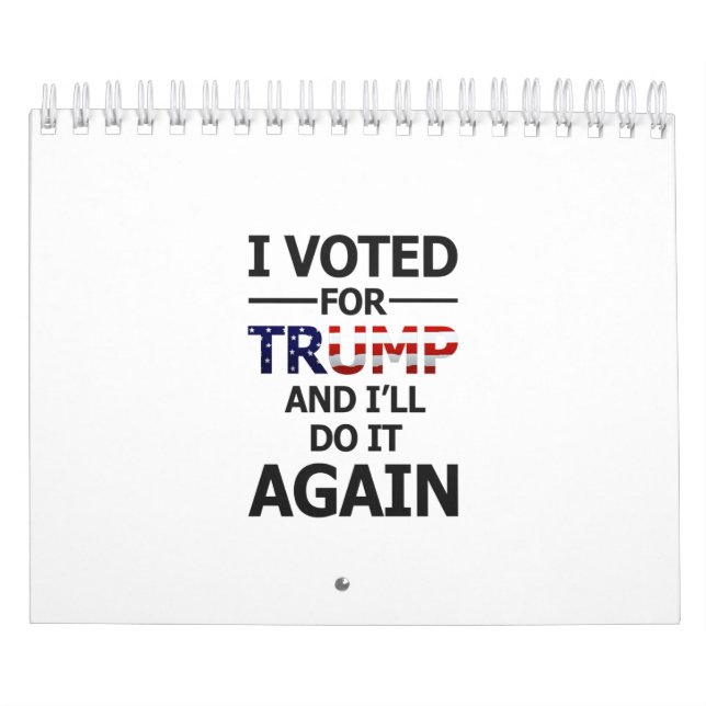 Calendário Vou votar em Trump (Capa)