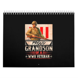 Calendário Vovô Orgulhoso De Um Veterano Wwii