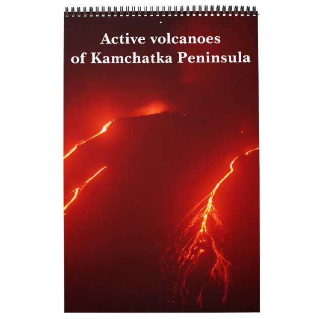 Calendário Vulcões ativos da Península de Kamchatka (Capa)