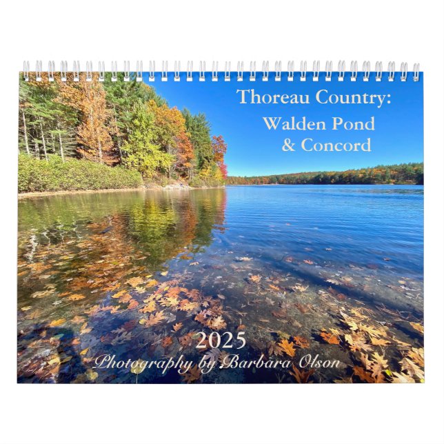 Calendário Walden Pond/Concord 2025 (Capa)