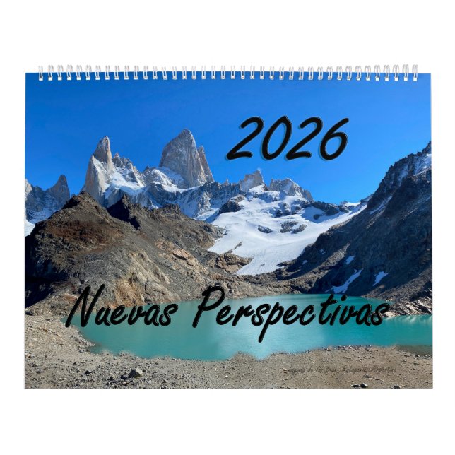 Calendário Wall Calendar 2026 with Spanish Bible Verses (Capa)