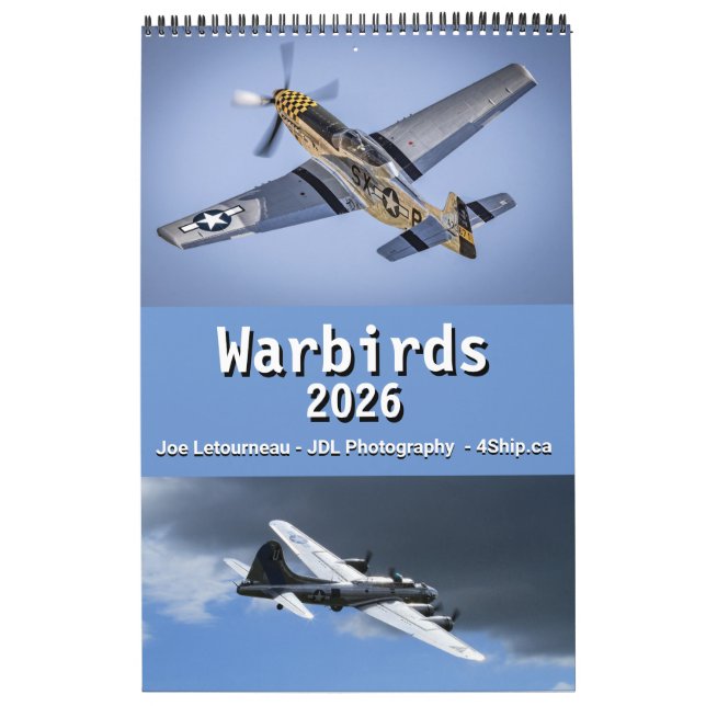 Calendário Warbirds Calendar 2026 (Capa)