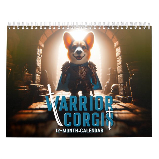 Calendário Warrior Corgis Calendar (Capa)
