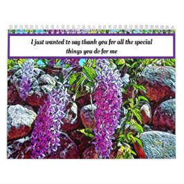 Calendário watercolor workart and photos wildlife