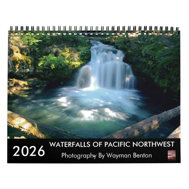 CALENDÁRIO WATERFALLS OF PACIFIC NORTHWEST (Capa)