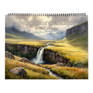 Calendário Waterfalls of the Seasons 2026 Calendar