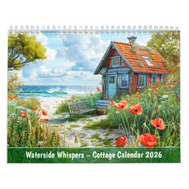 Calendário Waterside Whispers – Cottage Calendar 2026