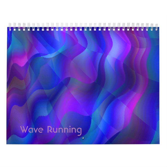 Calendário Wave Executando Arte Legal de Abstrato (Capa)