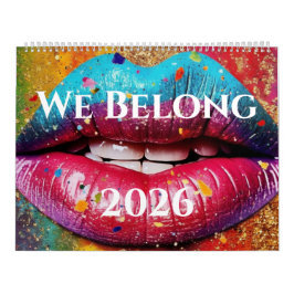 Calendário We Belong LGBTQ+ Pride Art Calendar 2026