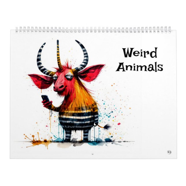 Calendário Weird Animals Art Calendar (Capa)