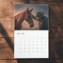 Calendário Western Cowboy 2027