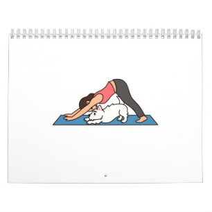 Calendário Westie Yoga Buddies
