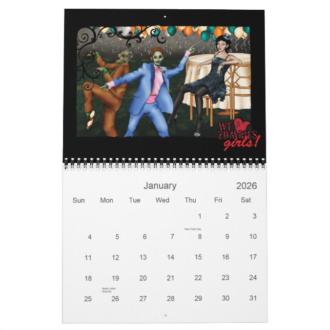 Calendário WHZ Girls (Jan 2026)