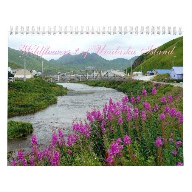 Calendário Wildflowers 2 da ilha de Unalaska (Capa)