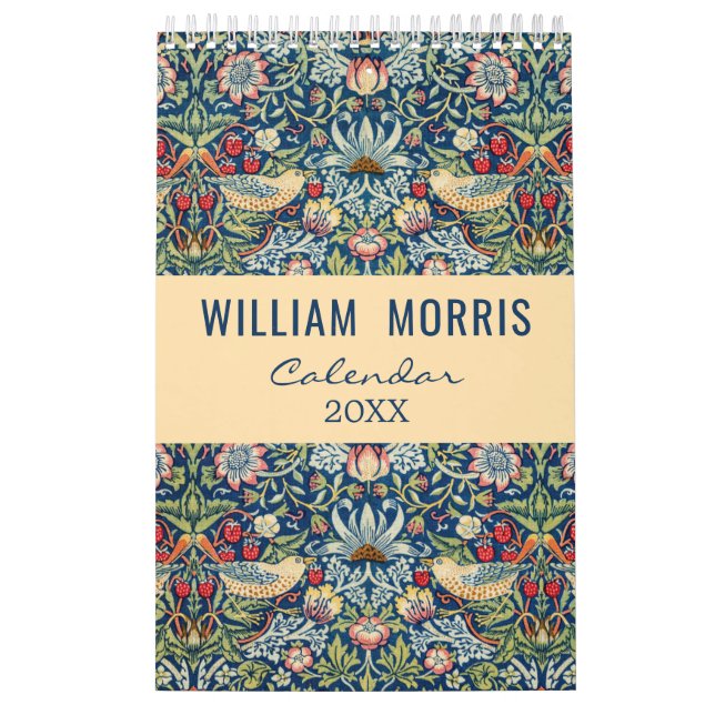 Calendário William Morris Art Design Floral (Capa)
