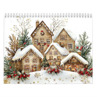 Calendário Winter Gingerbread Houses
