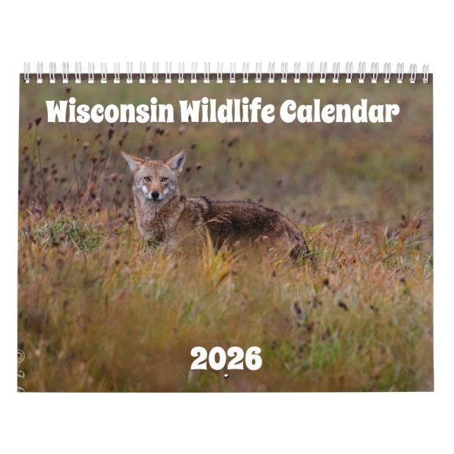Calendário Wisconsin Wildlife Calendar 2026 (Capa)
