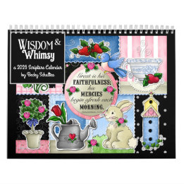 Calendário "Wisdom and Whimsy" 2026 Scripture Calendar