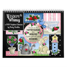 Calendário "Wisdom and Whimsy" 2026 Scripture Calendar