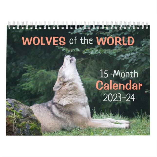 Calendário Wolves of the World 2023-24 Calendar 15-Month (Capa)