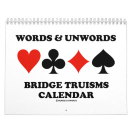 Calendário Words & Unwords Bridge Truisms Calendar