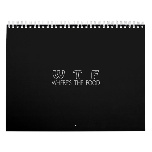 Calendário wtf onde está a comida (Capa)