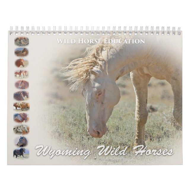 Calendário Wyoming, Cavalos Selvagens (Capa)