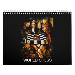 CALENDÁRIO XADREZ CALANDER DO MUNDO