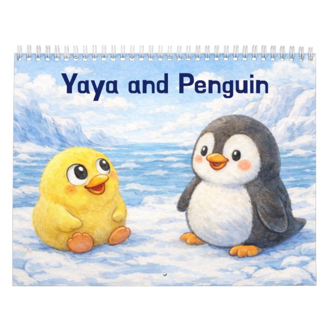 Calendário Yaya e Pinguim (Capa)