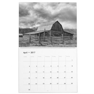Calendário Yellowstone, o Tetons grande, e Idaho
