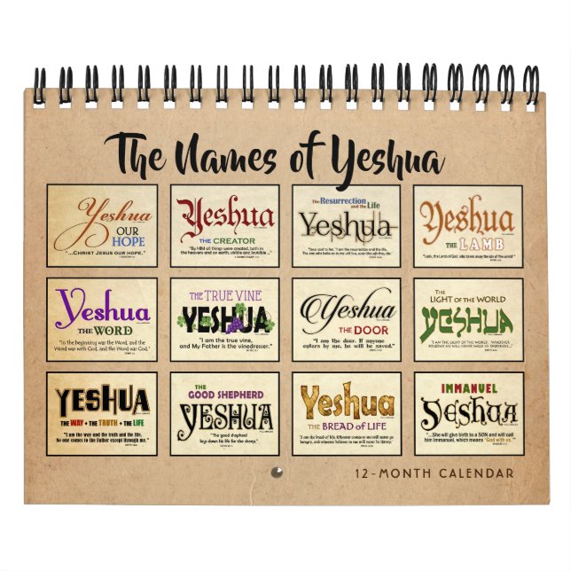 Calendário Yeshua Jesus messiânico (Capa)