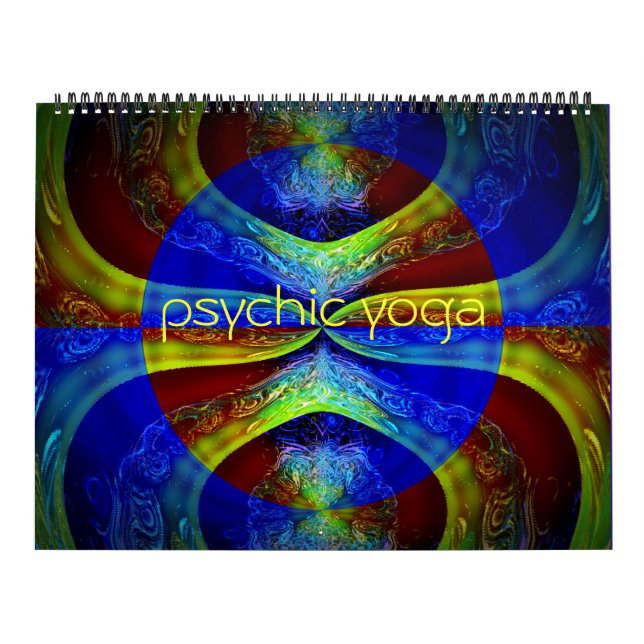 Calendário Yoga Abstrato Art Psíquico (Capa)
