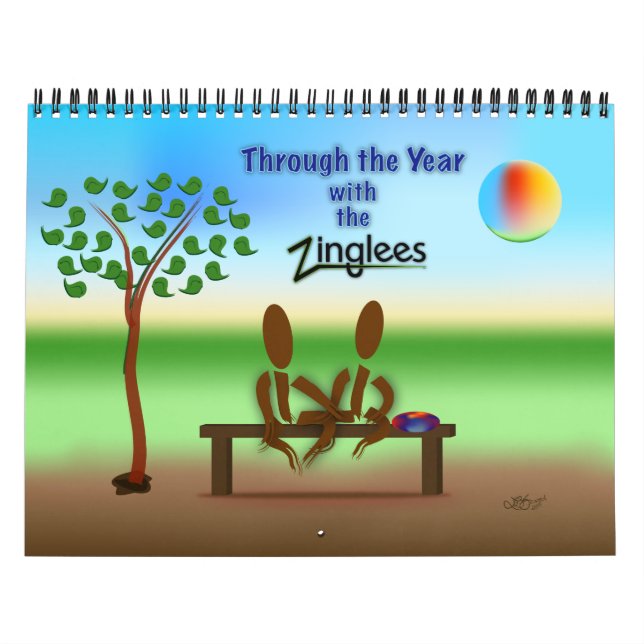 Calendário Zinglees ~ Durante o Ano (Capa)