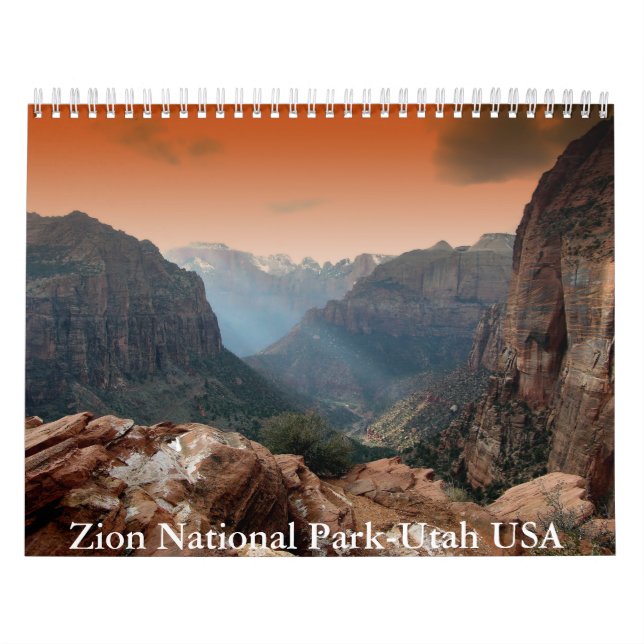 Calendário Zion National Park-Utah EUA (Capa)