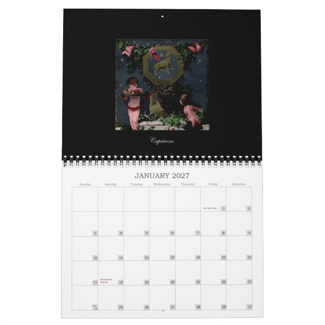CALENDÁRIO ZODÍACO CALANDER (Jan 2027)