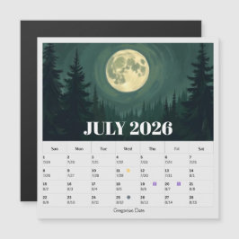 Calendário Zodíaco das Fases da Lua de 13 Meses - 