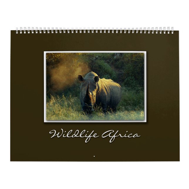 calendários 2010 do safari de África dos animais (Capa)