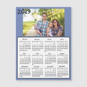 Calendários 2019 personalizados do ímã da foto 