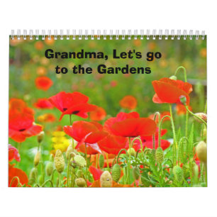 Calendários Avó Vamos aos Jardins Flores