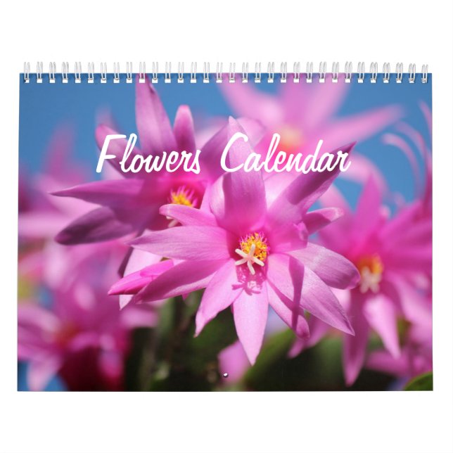 Calendários de Parede de Flores (Capa)