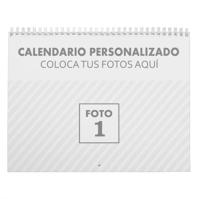 Calendários personalizados 2024 con foto plantila (Capa)