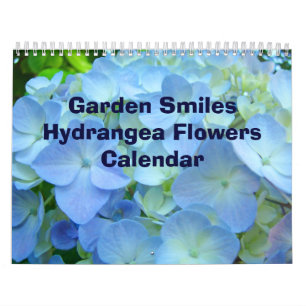 Calendários Sorrisos de Jardim Hidrégias Flores Pr