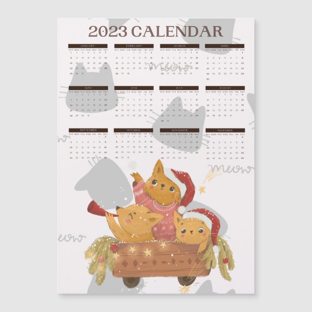 CALENDRIER 2023 MIGNON CHAT (Frente)